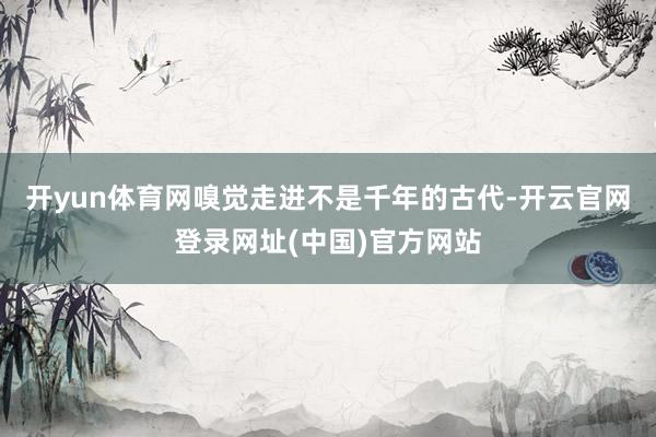 开yun体育网嗅觉走进不是千年的古代-开云官网登录网址(中国)官方网站